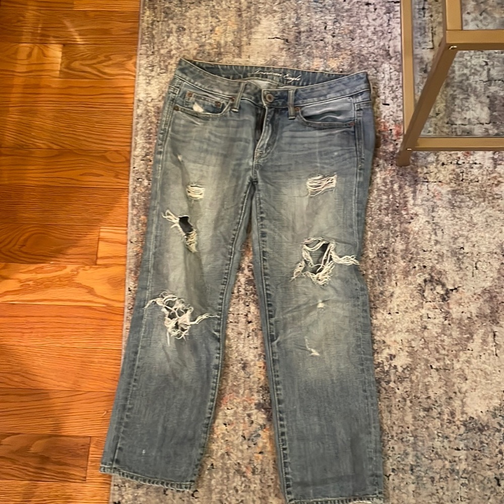 American eagle boyfriend jeans!